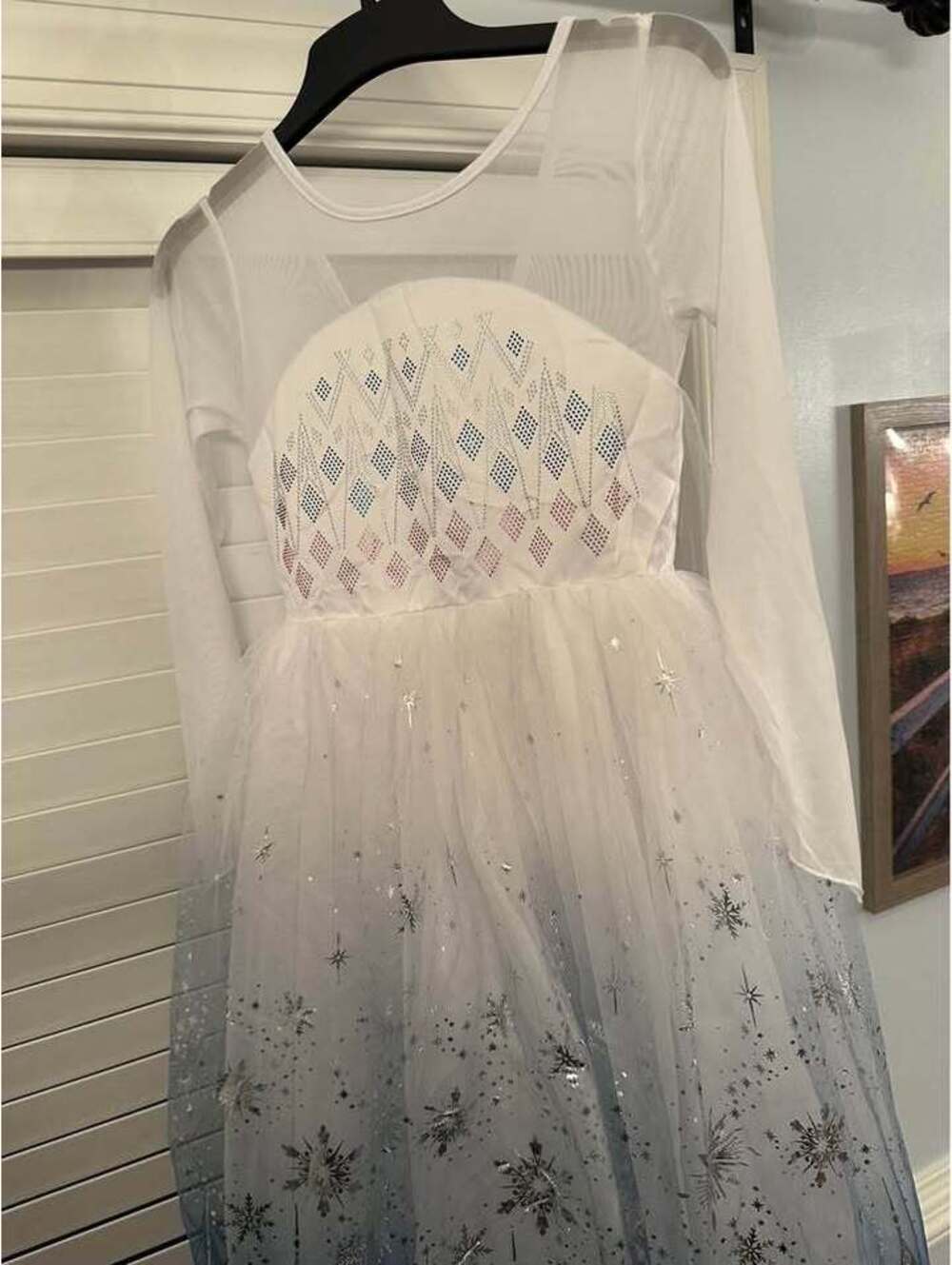 Girls Light Up Winter/Snowflake Dress (9-10 years)